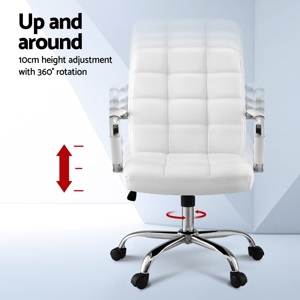 Office Chair Seat PU Work Computer Desk Chairs