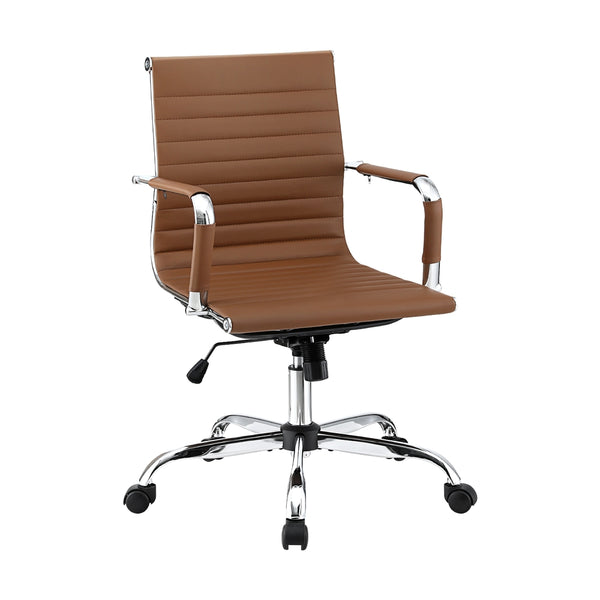  Office Chair Conference Chairs PU Leather Mid Back