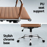 Office Chair Conference Chairs PU Leather Mid Back