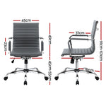 Office Chair Conference Chairs PU Leather Mid Back
