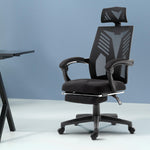 Stylish Mesh Office Chair Recliner Black