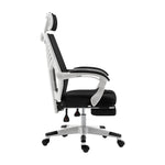 Stylish Mesh Office Chair Recliner Black White