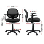 Mesh Office Chair - Mid-Back/Grey Ergonomic Design