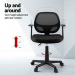 Mesh Office Chair - Mid-Back/Grey Ergonomic Design