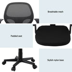 Mesh Office Chair - Mid-Back/Grey Ergonomic Design