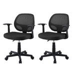 2x Mesh Office Chair Computer Desk Work Study Mid Back