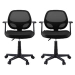 2x Mesh Office Chair Computer Desk Work Study Mid Back
