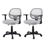 2x Mesh Office Chair Computer Desk Work Study Mid Back
