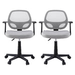 2x Mesh Office Chair Computer Desk Work Study Mid Back