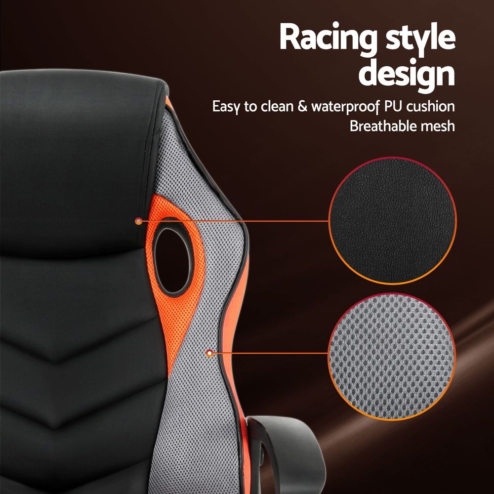 Gaming Office Chair Computer Executive Racing Chairs High Back Orange