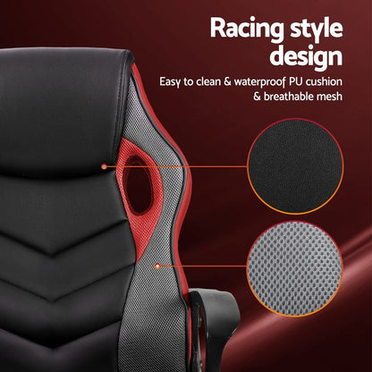 Gaming Office Chair Computer Chairs Grey/Purple/Red