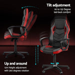 Gaming Office Chair Computer Chairs Grey/Purple/Red