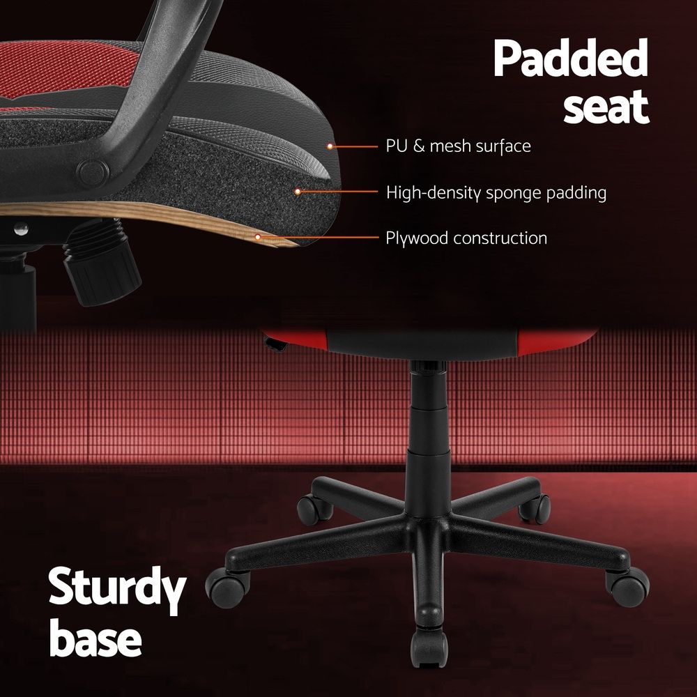 Gaming Office Chair Computer Chairs Grey/Purple/Red