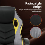 Gaming Office Chair Computer Executive Racing Chairs High Back Yellow