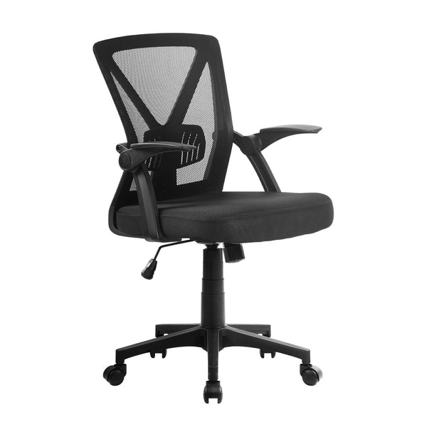  Gaming Office Chair Mesh Computer Chairs Mid Back Black/Grey