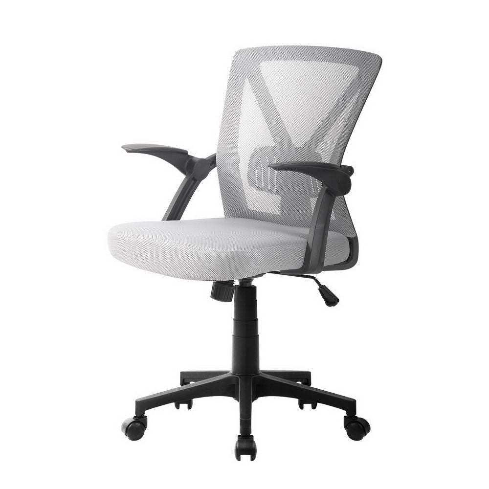 Gaming Office Chair Mesh Computer Chairs Mid Back Black/Grey