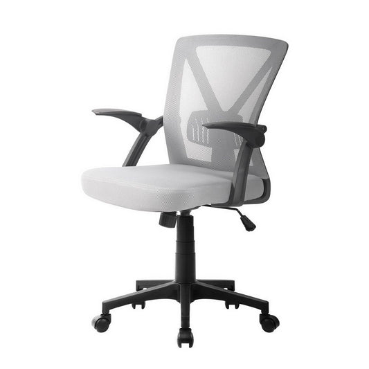Gaming Office Chair Mesh Computer Chairs Mid Back Black/Grey