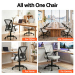 Gaming Office Chair Mesh Computer Chairs Mid Back Black/Grey