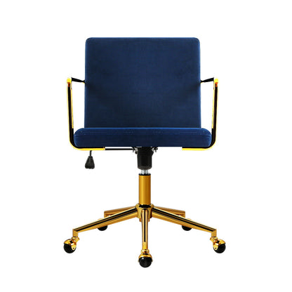 Luxurious Velvet Office Chair Executive Computer Chairs-Royal blue