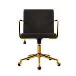 Luxurious velvet Office Chair Executive Computer Chairs-Charcoal