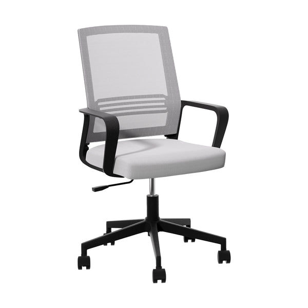  Grey/Black Mid Back Marvel Mesh Office Chair for Work and Gaming