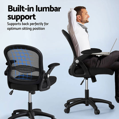 2x Mesh Office Chair Computer Gaming Desk Chairs Work Study Mid Back