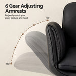 Cross Legged Office Chair Wheels Armrests | HomeAndLiving