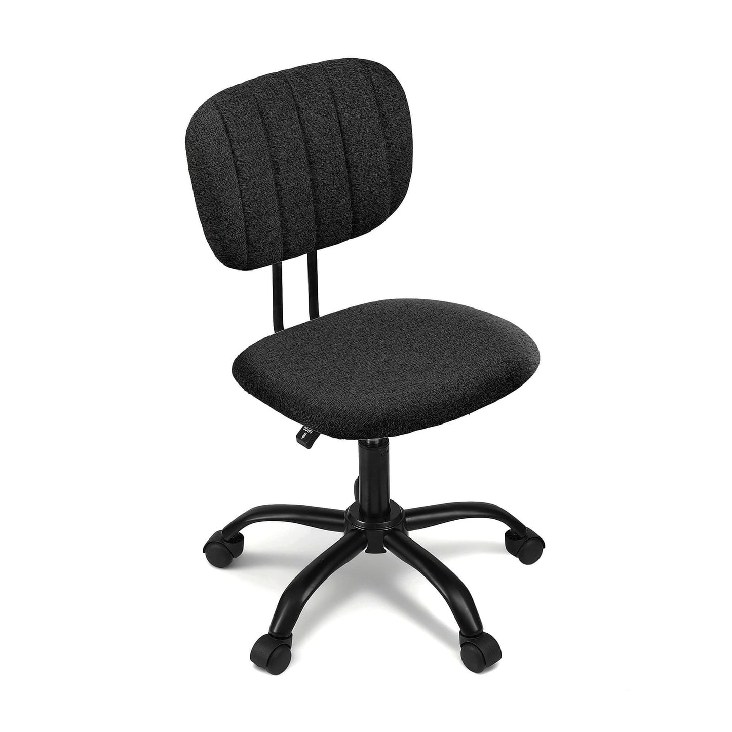 Black office chair king, side view