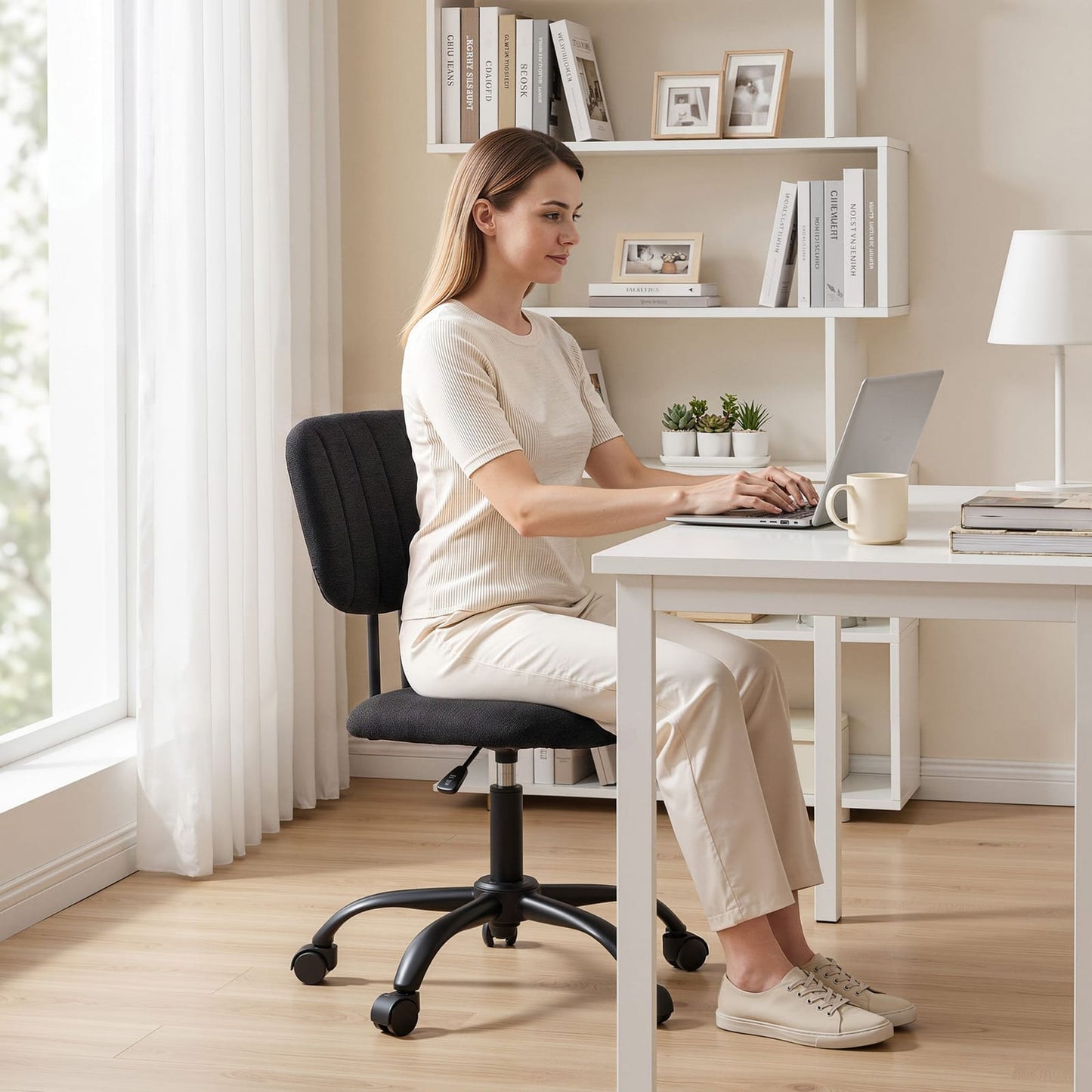 Black office chair king, view 10