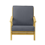 Outdoor Armchair Furniture Sun Lounge Wood Chair Patio Beach Garden Sofa
