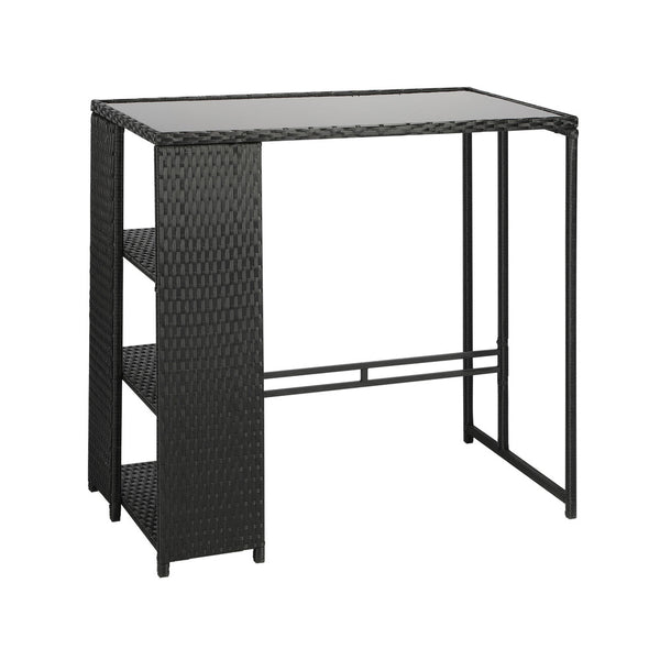  Rattan Outdoor Bar Table Furniture Cafe Table Patio Setting Dinning Table