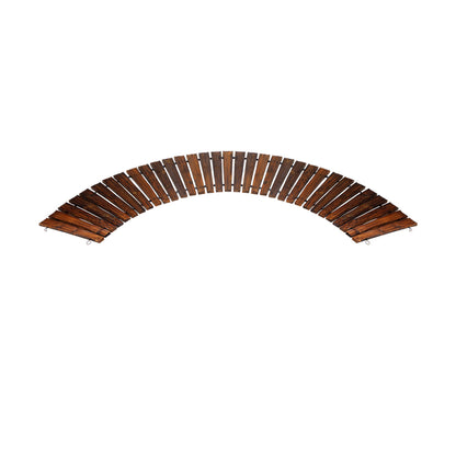 Garden Wooden Pathway 8ft Roll-Out Curved