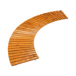 Garden Wooden Pathway 8ft Roll-Out Curved