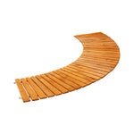 Garden Wooden Pathway 8ft Roll-Out Curved