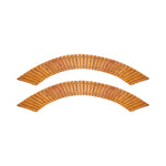 2PC Garden Wooden Pathway 8ft Roll-Out Curved