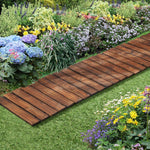 Garden Wooden Pathway 8ft Straight Roll-Out