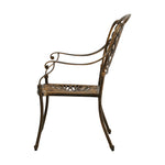Outdoor Dining Chairs Cast Aluminium Patio Garden Furniture Set of 2