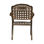 Outdoor Furniture Dining Chairs Cast Aluminium Garden Patio Chairs x2