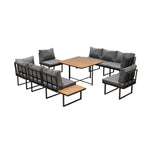 6 Seater Outdoor Dining Sofa Lounge Patio Garden Setting