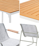 6-Seater Outdoor Dining Set with Patio Table and Chairs Furniture