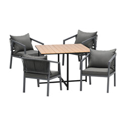 4 Seater Outdoor Dining Set Garden Table Chairs Setting