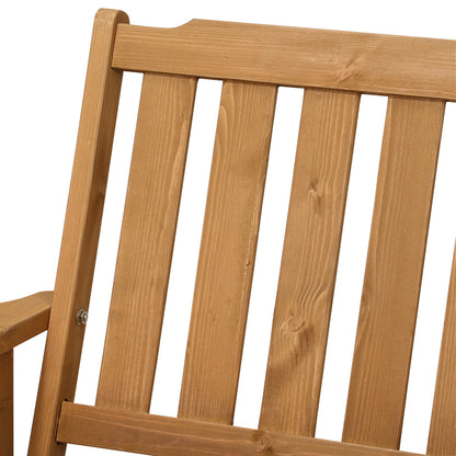 4 Seater Outdoor Dining Set Table&Wood Chairs