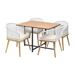Outdoor Dining Set Table&Chairs 5 Pieces