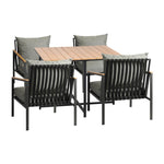 Outdoor Dining Set Table & Chairs 5PCS Patio Set