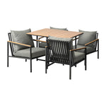 Outdoor Dining Set Table & Chairs 5PCS Patio Set