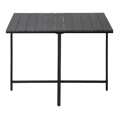 Outdoor Dining Table Black Wood-Plastic