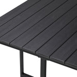 Outdoor Dining Set Black Table 4 Seater