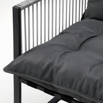 5PCS Outdoor Dining Set Garden Table Sofa Chairs with Cushions