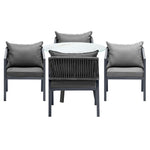 3PCS/5PCS Outdoor Dining Set Table Lounge Chair