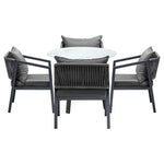 3PCS/5PCS Outdoor Dining Set Table Lounge Chair